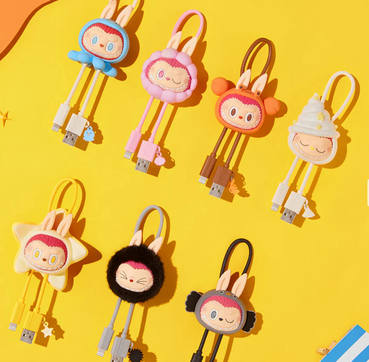 THE MONSTERS Labubu Drunk in sea Series Phone Cable Single Blind Box