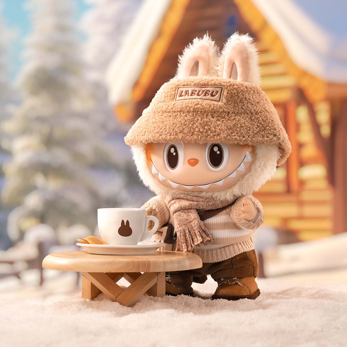 THE MONSTERS Labubu DRESS BE LATTE Vinyl Plush Doll