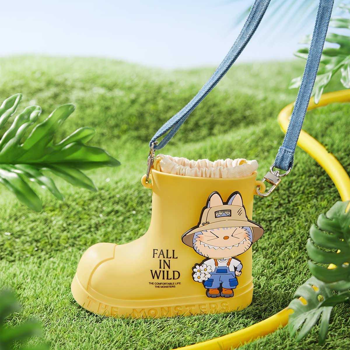 THE MONSTERS Labubu Fall in Wild Series Rain Boot Bag