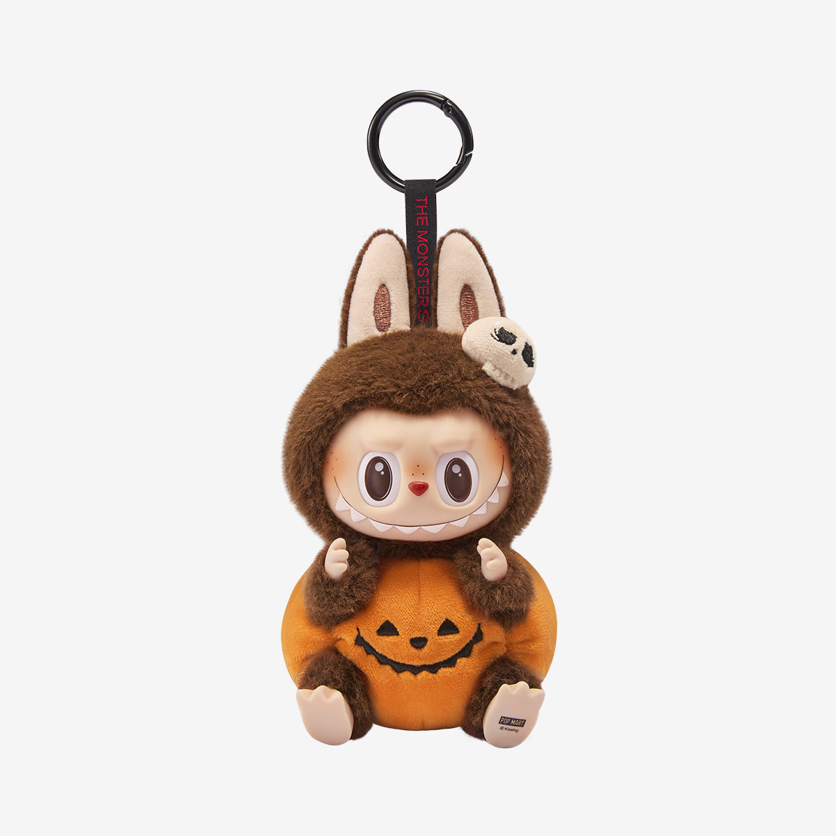 THE MONSTERS Labubu Happy Halloween Party Series Sitting Pumpkin Vinyl Plush Pendant
