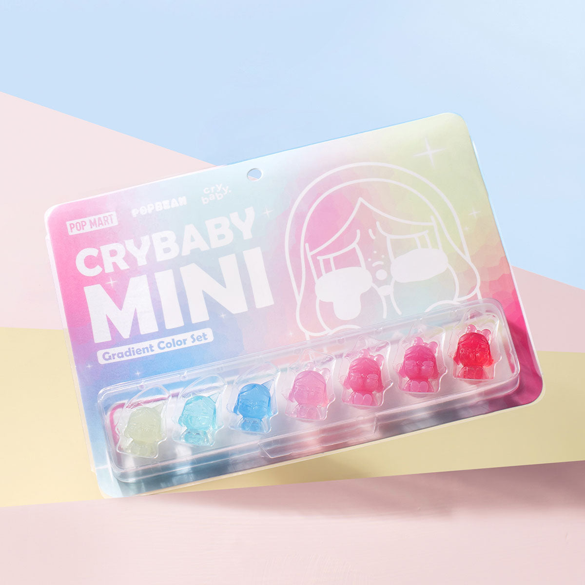 POP BEAN CRYBABY MINI FIGURE Gradient Color Set
