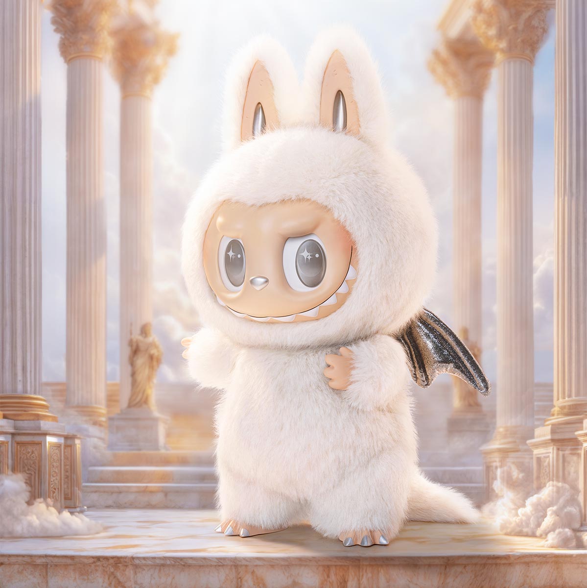 Labubu THE MONSTERS ZIMOMO ANGEL IN CLOUDS Vinyl Face Doll