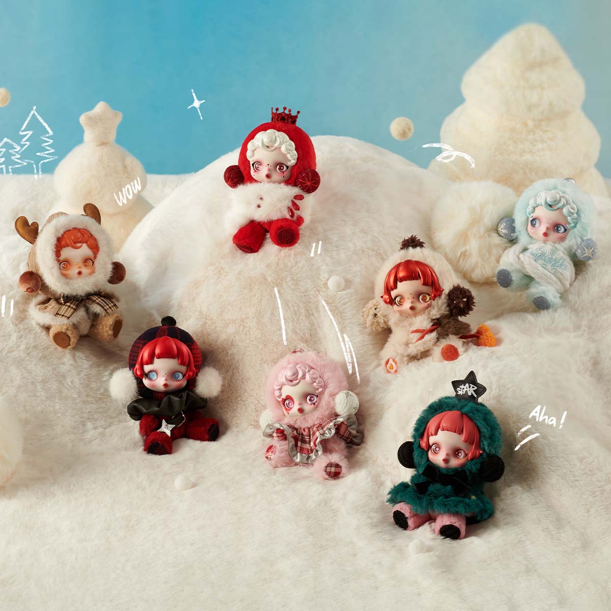 SKULLPANDA Winter Symphony Series Plush Sealed Case (6 Blind Box)