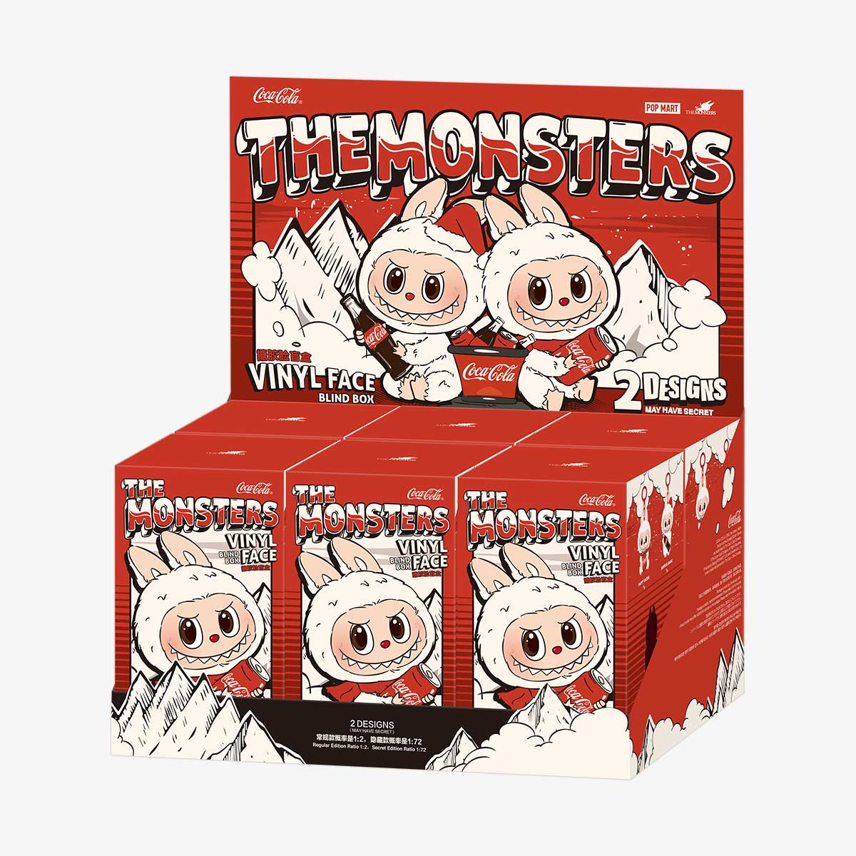 THE MONSTERS Labubu COCA-COLA SERIES-Vinyl Face Blind Box Sealed Case (6 Blind Box)