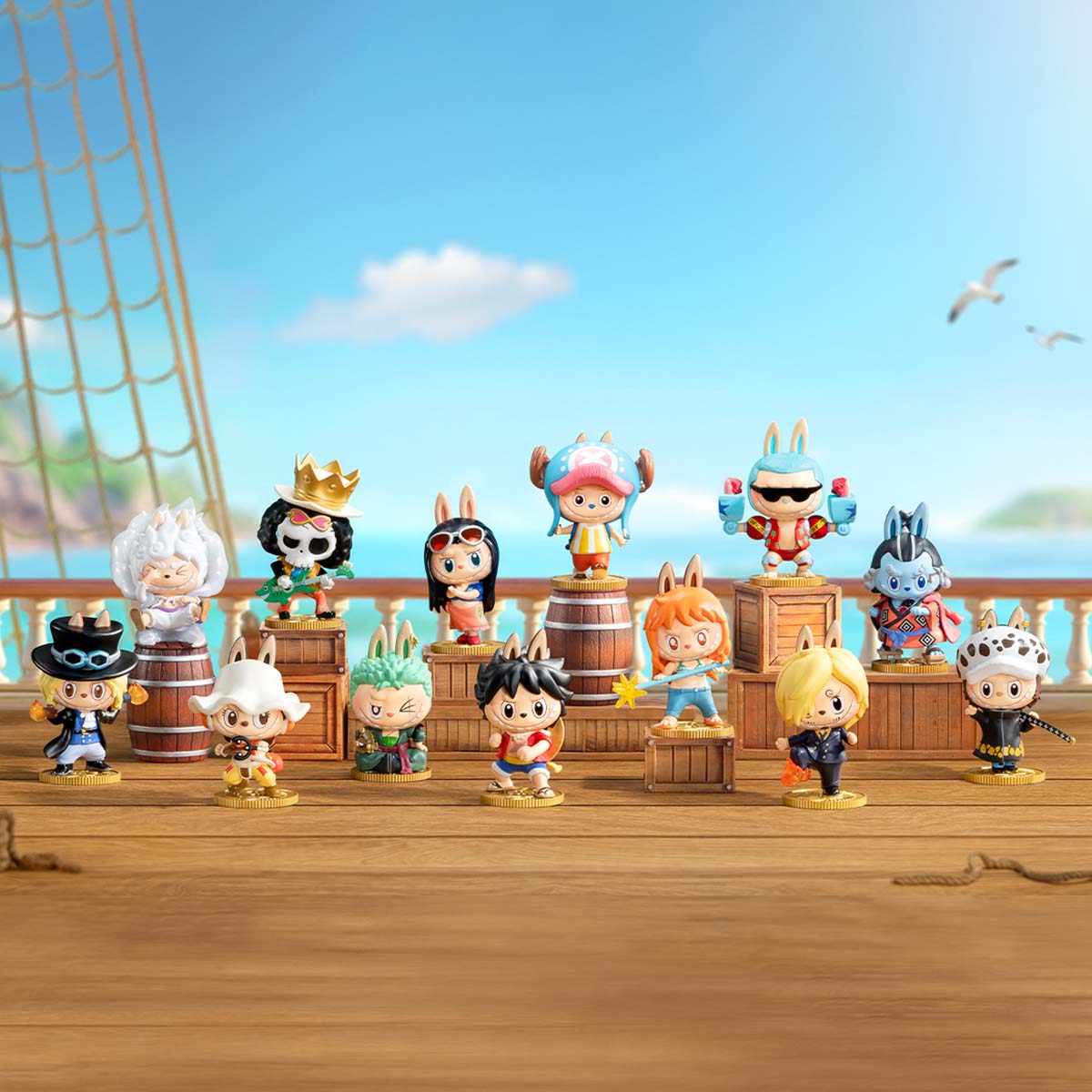 THE MONSTERS Labubu × One Piece Series Figure Single Box (1 Blind Box)