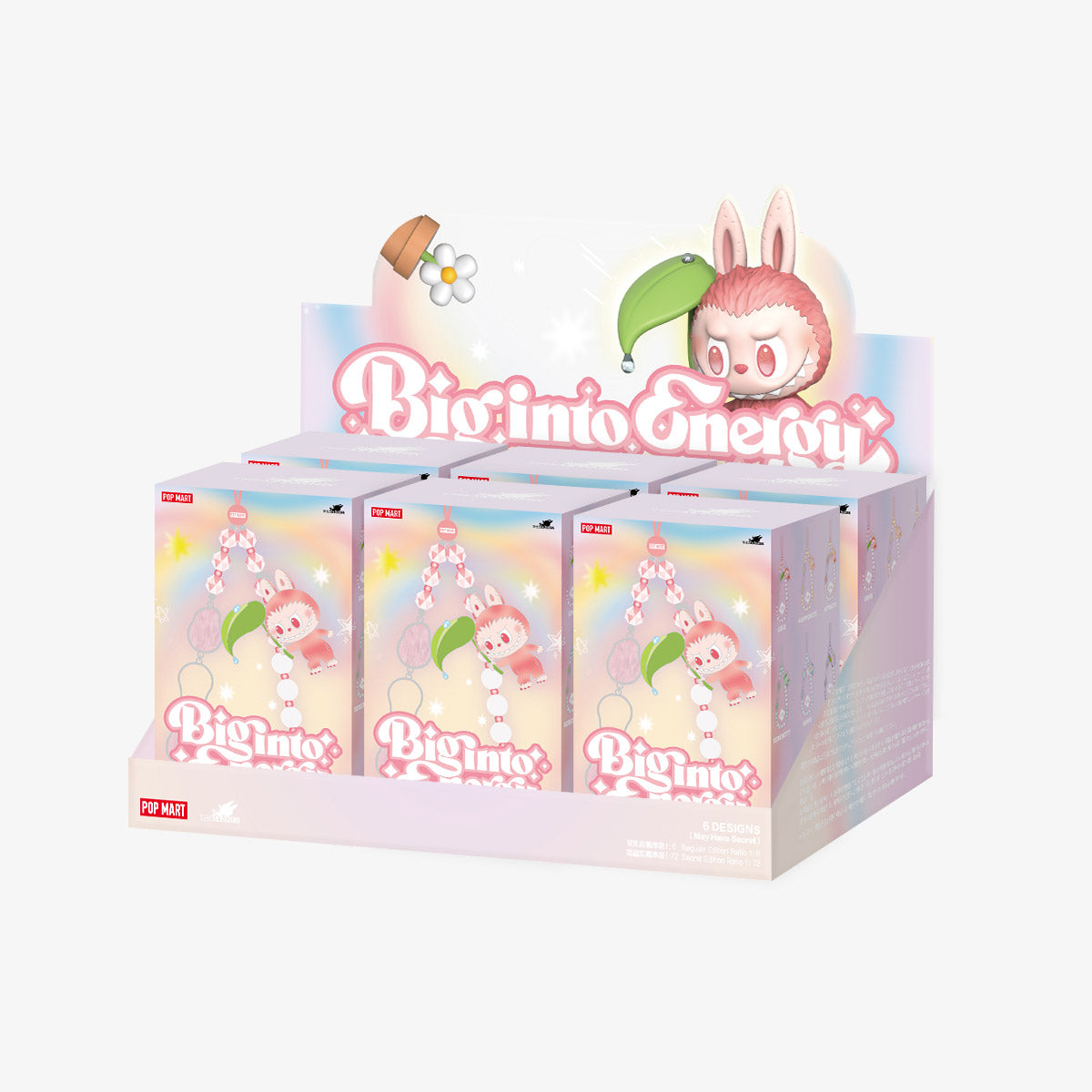 THE MONSTERS Labubu Big into Energy Series Phone Charm Sealed Case (6 Blind Box)