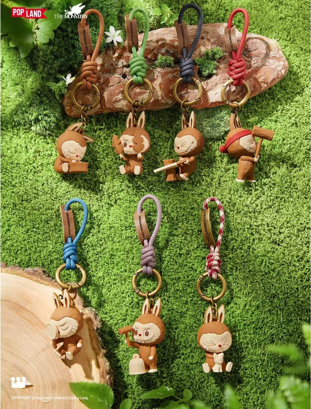 Pop Land Labubu Timber Workshop Keychain Sealed Case (6 Blind Box)