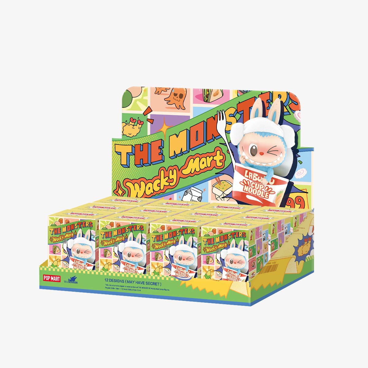 THE MONSTERS Labubu Wacky Mart Series Figures Case (12 Blind Box)