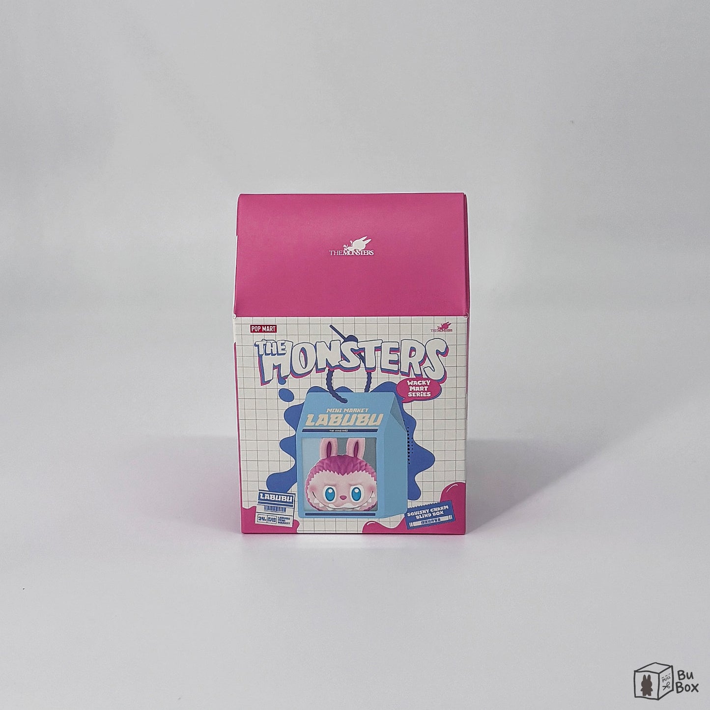 Pop Mart, Labubu, The Monsters, Wacky Mart Series, squishy charm, sealed case, 6 blind boxes, collectible accessory, playful design, squishy , blind box, wacky mart