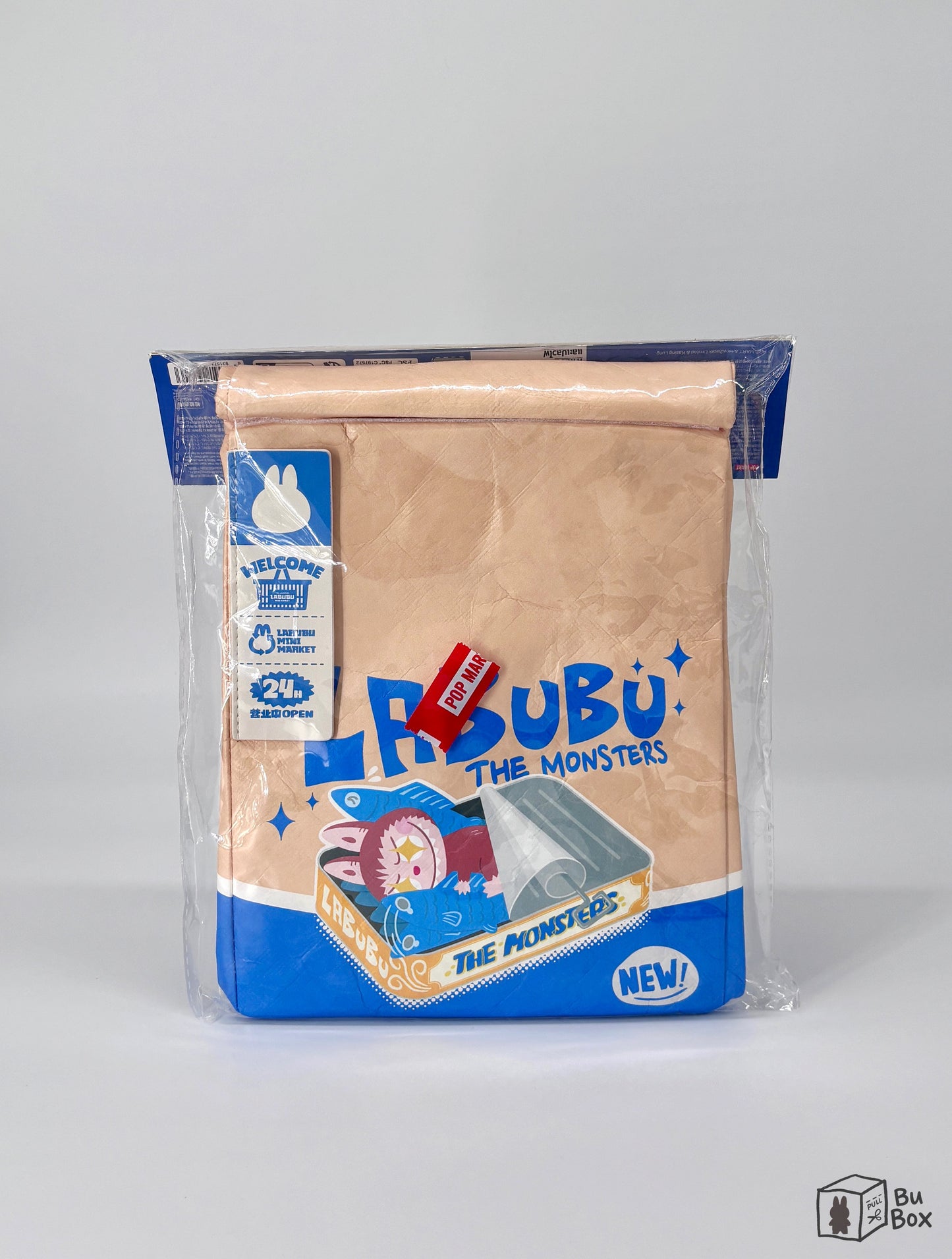 THE MONSTERS Labubu Wacky Mart Series Messenger Bag featuring a vibrant Labubu character design, perfect for fans of Labubu and quirky, functional accessories.