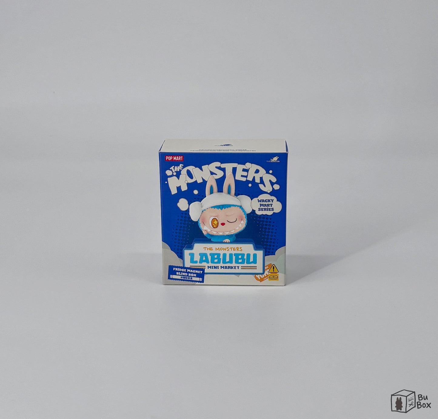THE MONSTERS Labubu Wacky Mart Series Fridge Magnet Single Box (1 Blind Box) featuring a collectible Labubu fridge magnet from the Wacky Mart series, perfect for fans and collectors of Labubu's quirky designs.