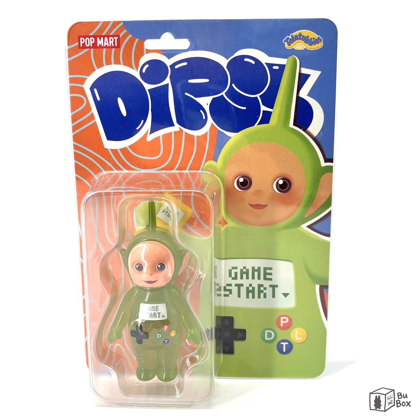 Teletubbies, trendy figure, collectible toy, vibrant design, character figure, playful design, iconic characters, Tinky Winky, Dipsy, Laa-Laa, Po, pop mart, figure