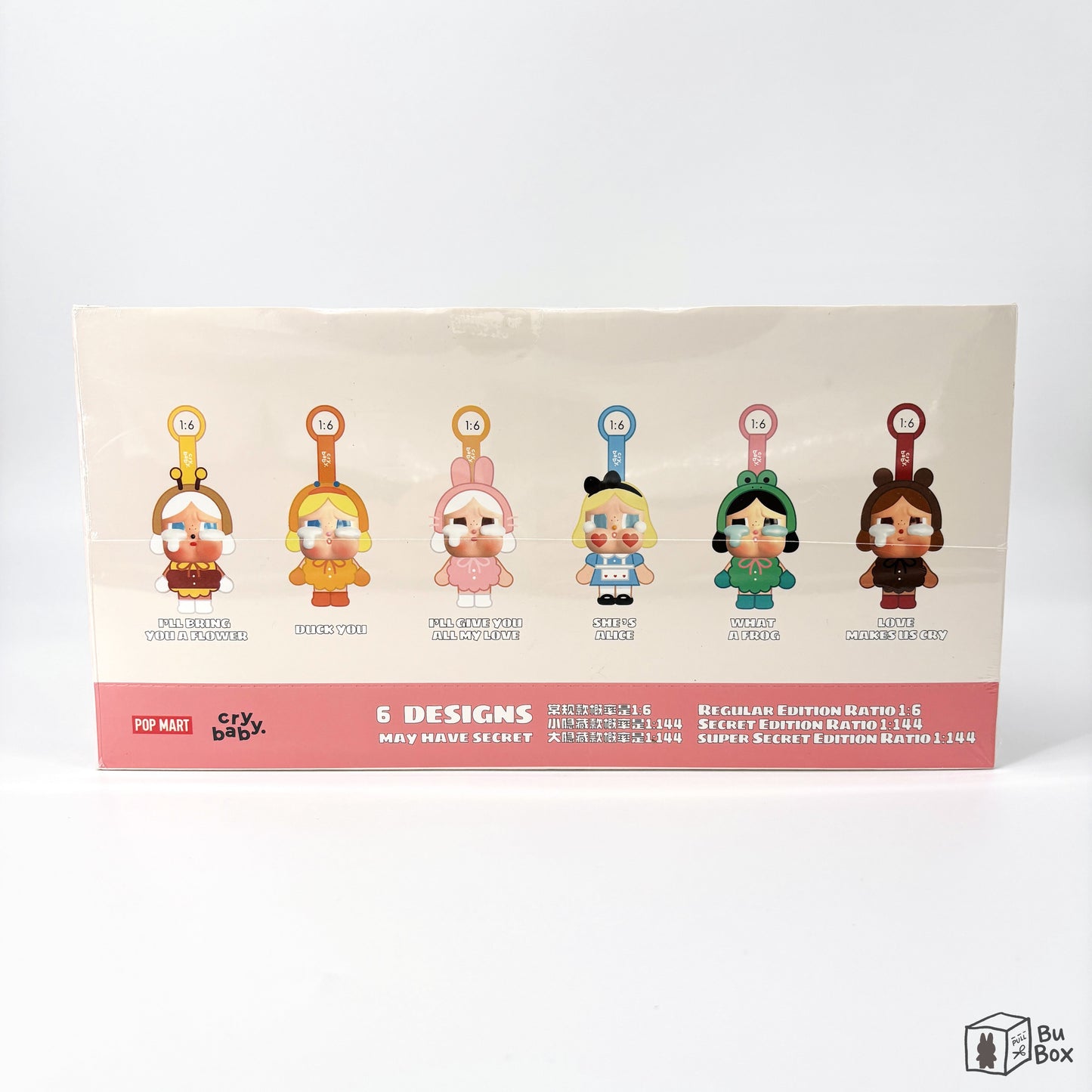 Pop Mart, Crybaby, Crying Again Series, vinyl face plush, sealed blind box, collectible toy, pendants, blind box