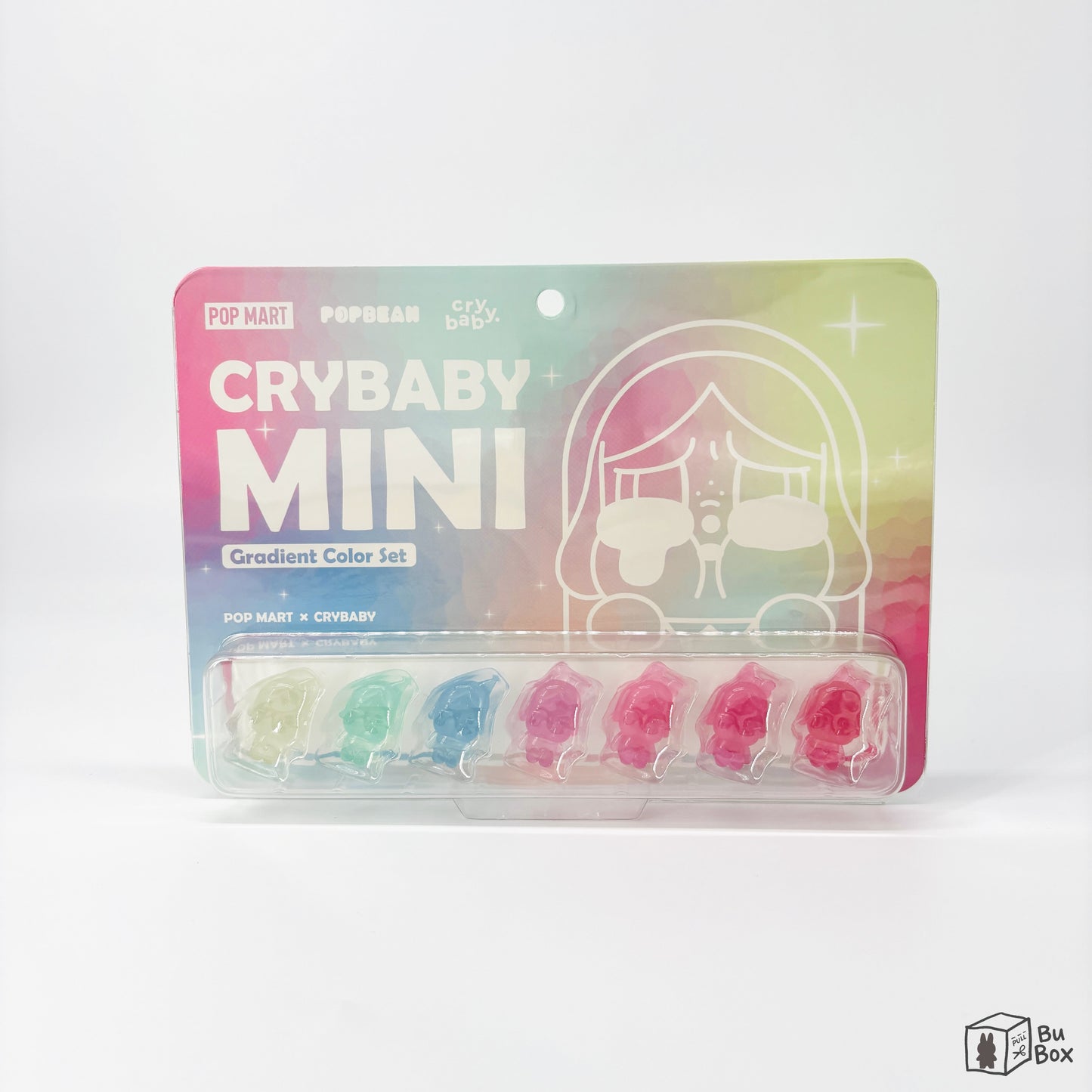 Pop Mart, Crybaby, Pop Bean, mini figure, gradient color, collectible toy. glow-in-the-dark, glow in the dark