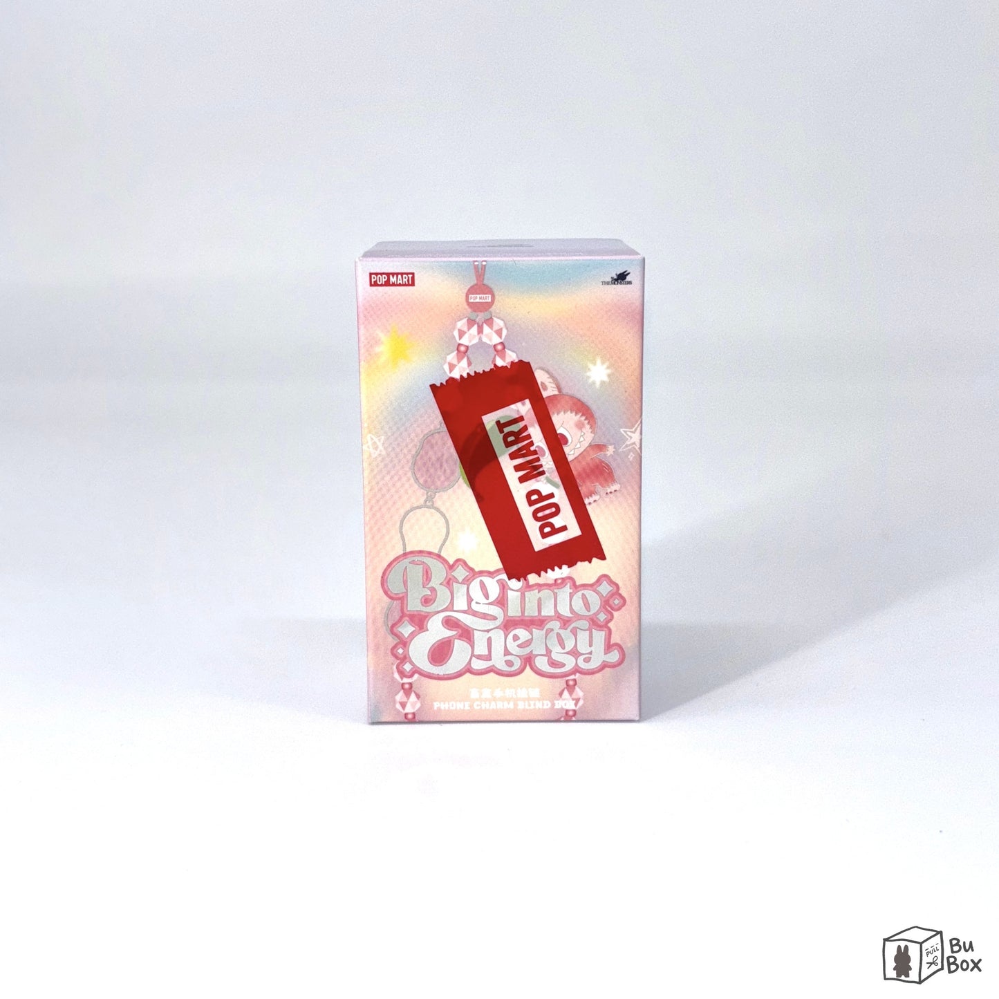 Pop Mart, Labubu, The Monsters, Big into Energy Series, phone charm, single blind box, collectible toy, big into energy