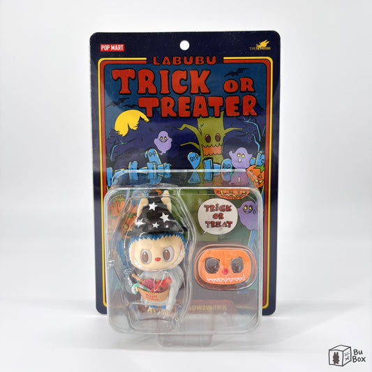 Pop Mart, Labubu, Trick-or-Treater Series, Halloween figure, costume, collectible toy, orange outfit, halloween, pumkin