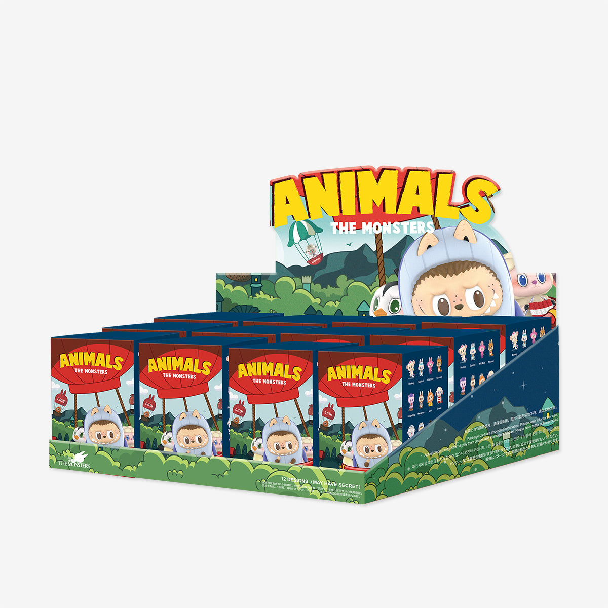 THE MONSTERS Labubu Animals Series Figures Sealed Case (12 Blind Box)