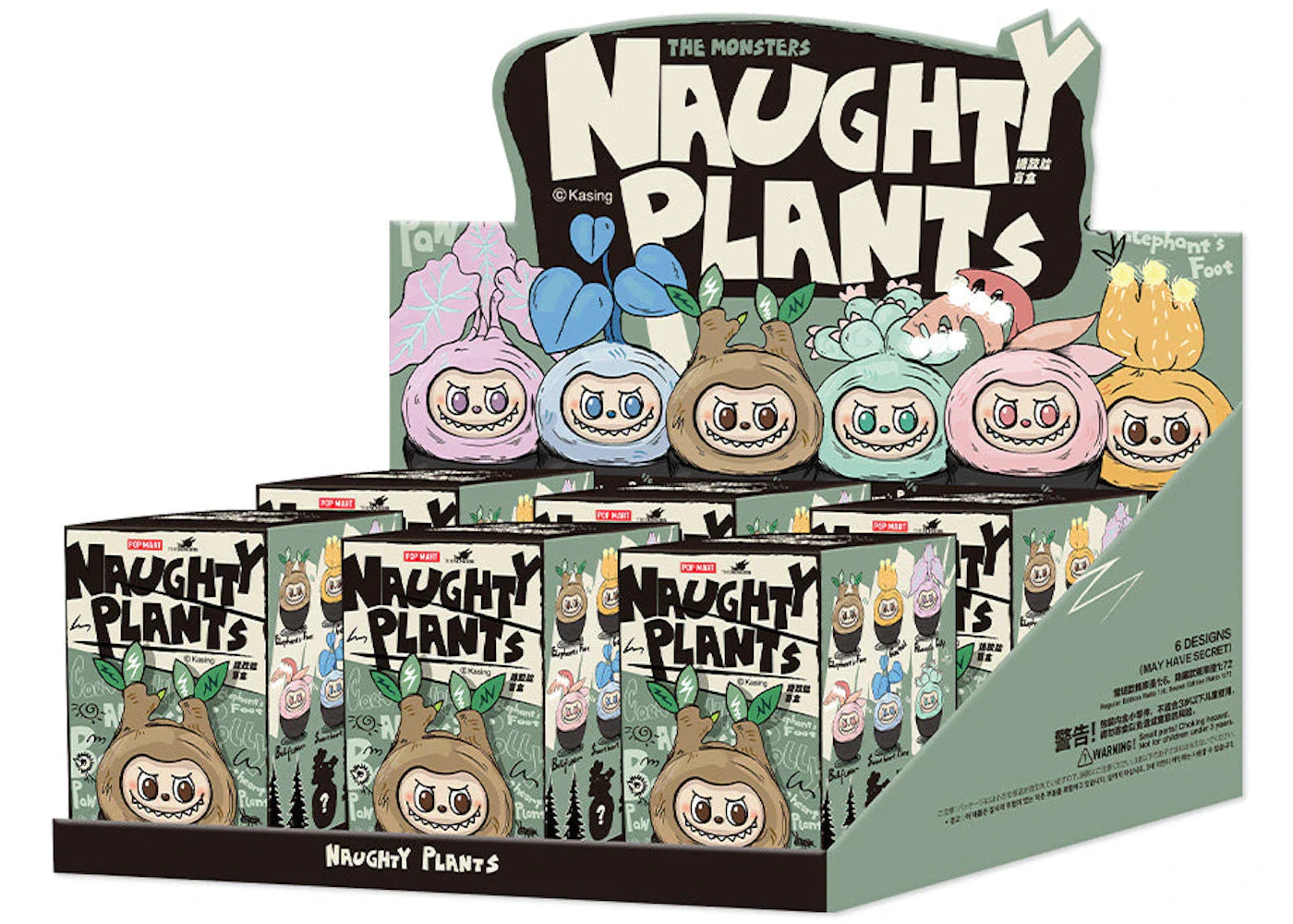 THE MONSTERS Labubu Naughty Plants Series Sealed Case (6 Blind Box)