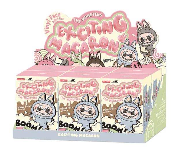 THE MONSTERS Labubu Exciting Macaron Vinyl Face Sealed Case (6 Blind Box)