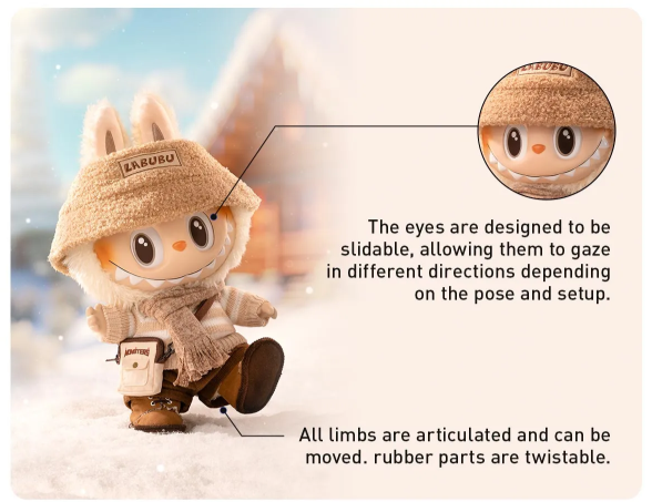 THE MONSTERS Labubu DRESS BE LATTE Vinyl Plush Doll