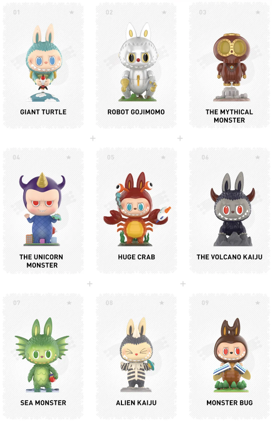 THE MONSTERS Labubu Kaiju Series Sealed Case (9 Blind Box)