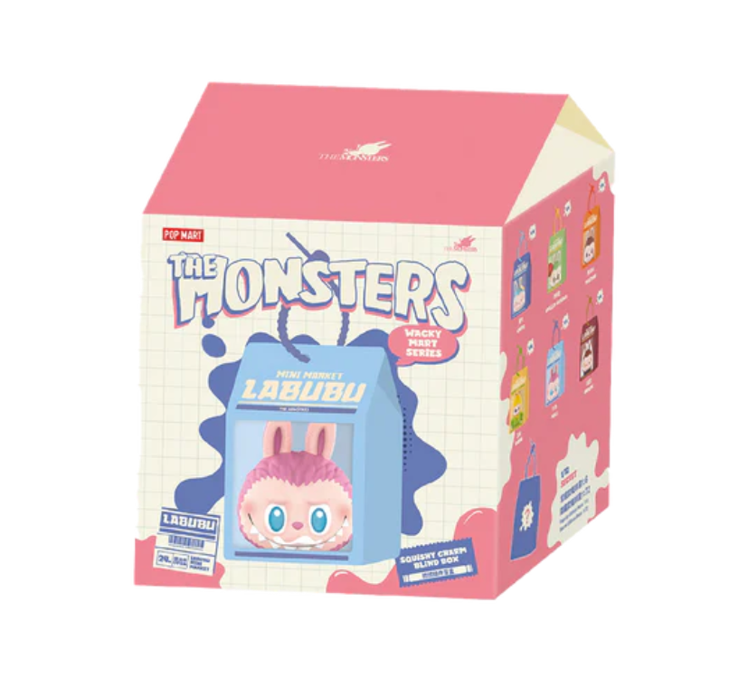 THE MONSTERS Labubu Wacky Mart Series Squishy Charm Single Blind Box (1 Blind Box)