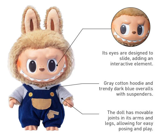 THE MONSTERS Labubu Time to chill Vinyl Plush Doll