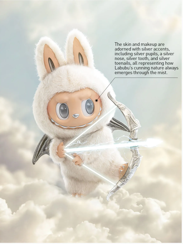 Labubu THE MONSTERS ZIMOMO ANGEL IN CLOUDS Vinyl Face Doll