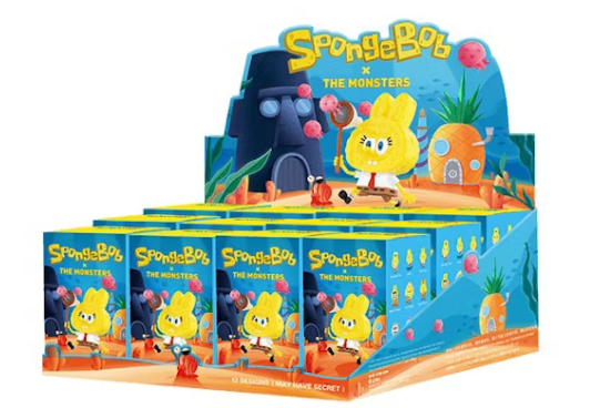 THE MONSTERS Labubu x Spongebob Series Figure Sealed Case (12 Blind Box)