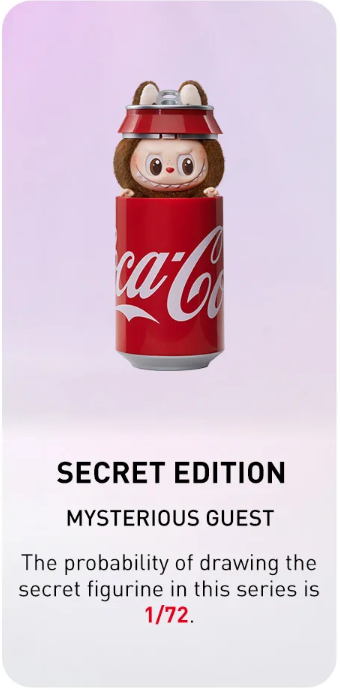 THE MONSTERS Labubu COCA-COLA SERIES-Vinyl Face Single Blind Box (1 Blind Box)