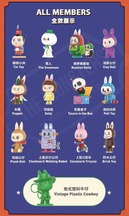 THE MONSTERS Labubu Toys Series Figures Sealed Case (12 Blind Box)