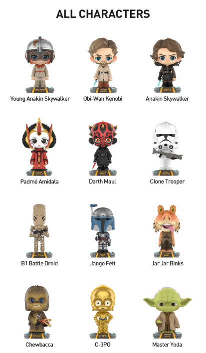 Star Wars Bobblehead Series Figures Sealed Case (12 Blind Box)