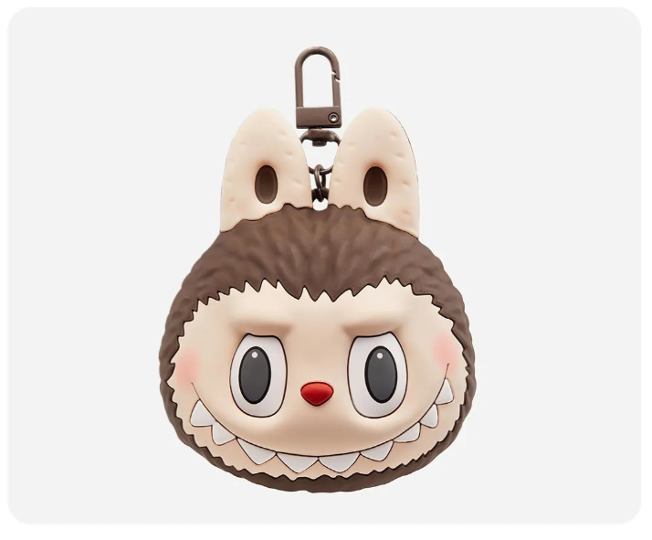 LABUBU Originals-Brown Silicone Earphone Bag