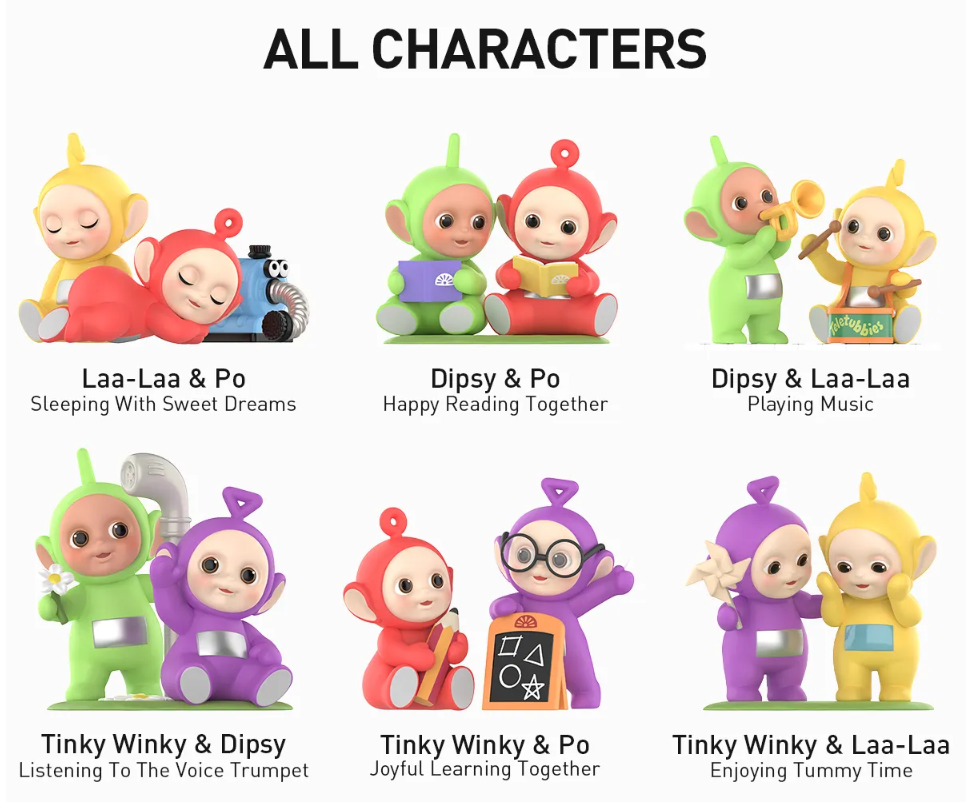 Teletubbies Companion Series Figures Sealed Case (6 Blind Box)