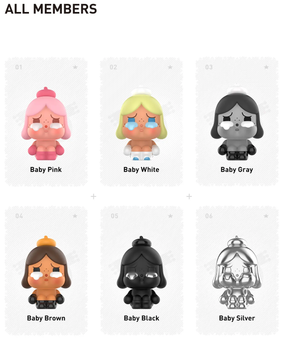 POP BEAN CRYBABY Baby Born Series Set (Thailand Exclusive)