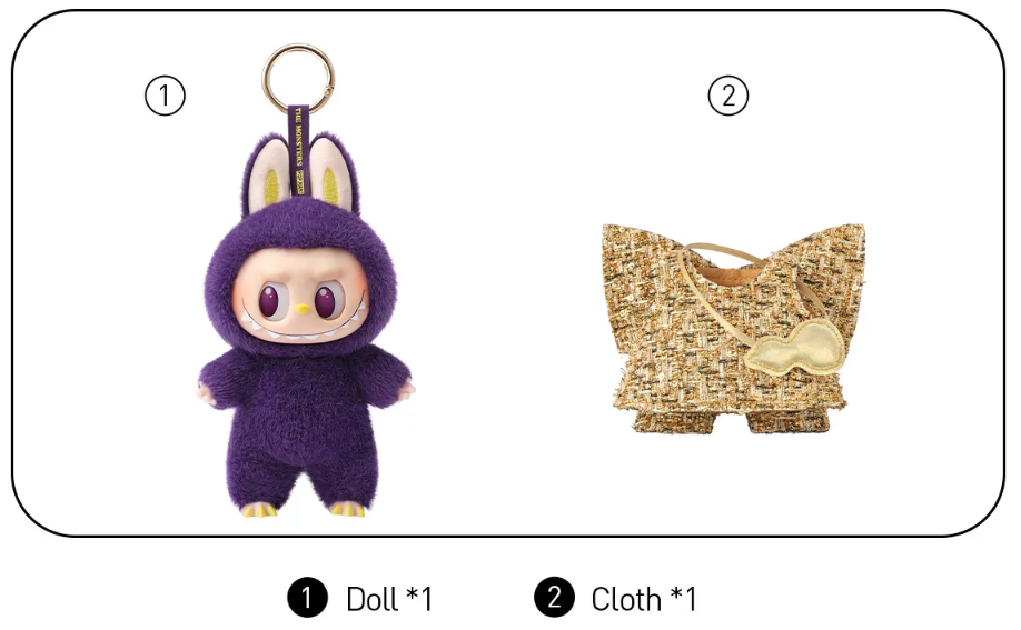 Labubu x Pronounce WINGS OF FORTUNE Vinyl Plush Hanging Card