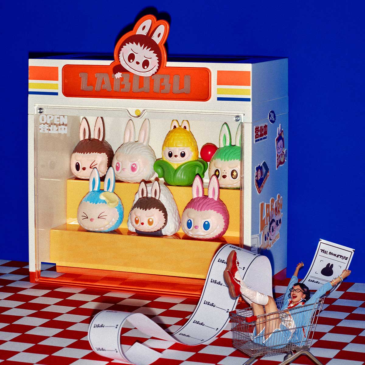 THE MONSTERS Labubu  Wacky Mart Series-Display Container