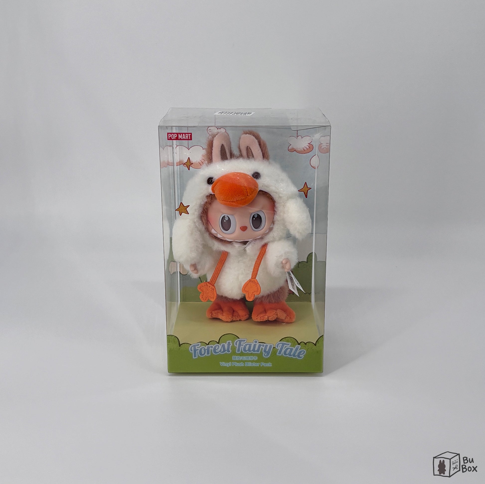 THE MONSTERS Labubu Forest Fairy Tale Series Vinyl Plush Hanging Card featuring a Labubu character with a whimsical forest and fairy tale design, perfect for fans and collectors of Labubu's enchanting style.