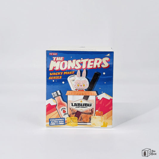 THE MONSTERS Labubu Wacky Mart Series Fragrance Single Box (1 Blind Box) featuring a collectible Labubu fragrance with a fun and quirky design, perfect for fans and collectors of Labubu's unique and playful style.