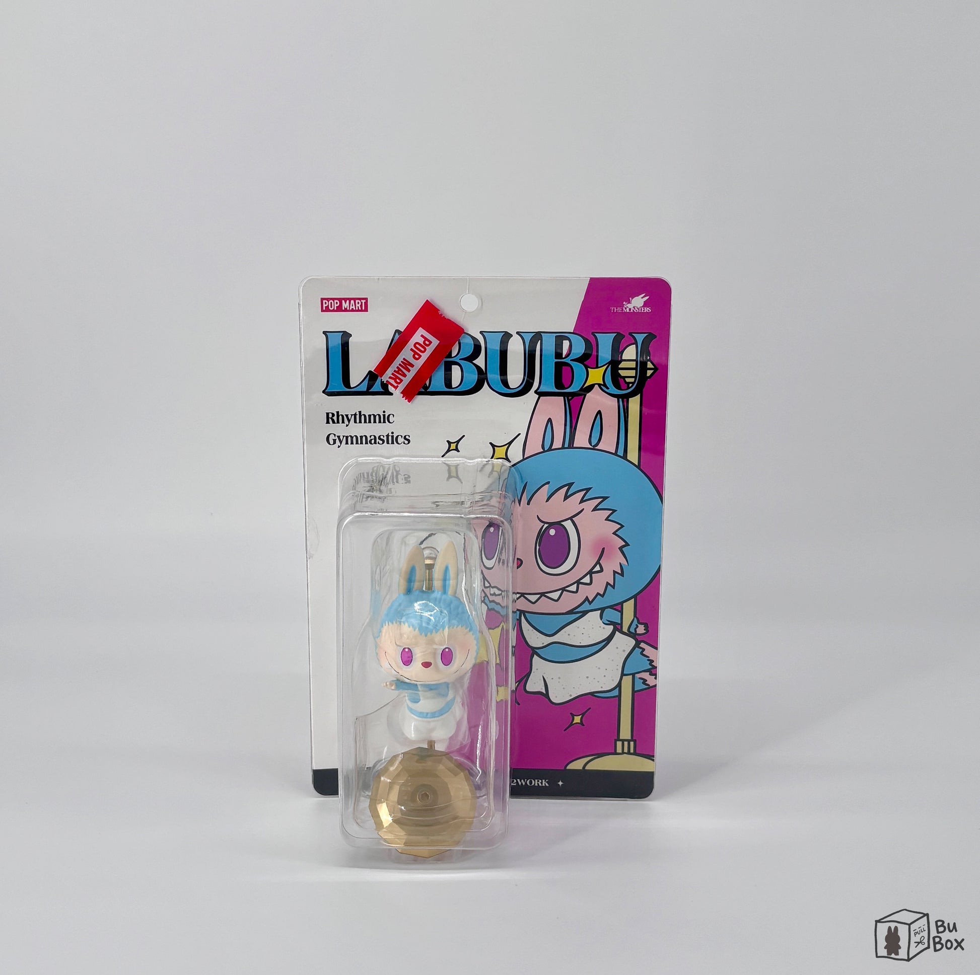 Labubu Rhythmic Gymnastics Figure featuring a graceful Labubu character in a rhythmic gymnastics pose, perfect for fans and collectors of Labubu's athletic and artistic designs.