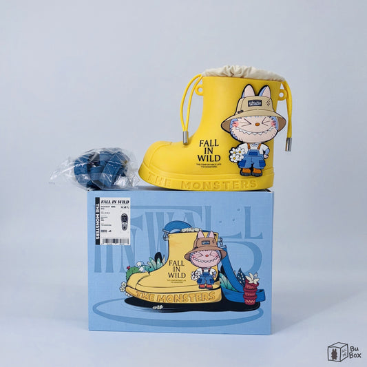 THE MONSTERS Labubu Fall in Wild Series Rain Boot Bag featuring a unique rain boot design with Labubu character details, perfect for fans of Labubu and the Fall in Wild series.