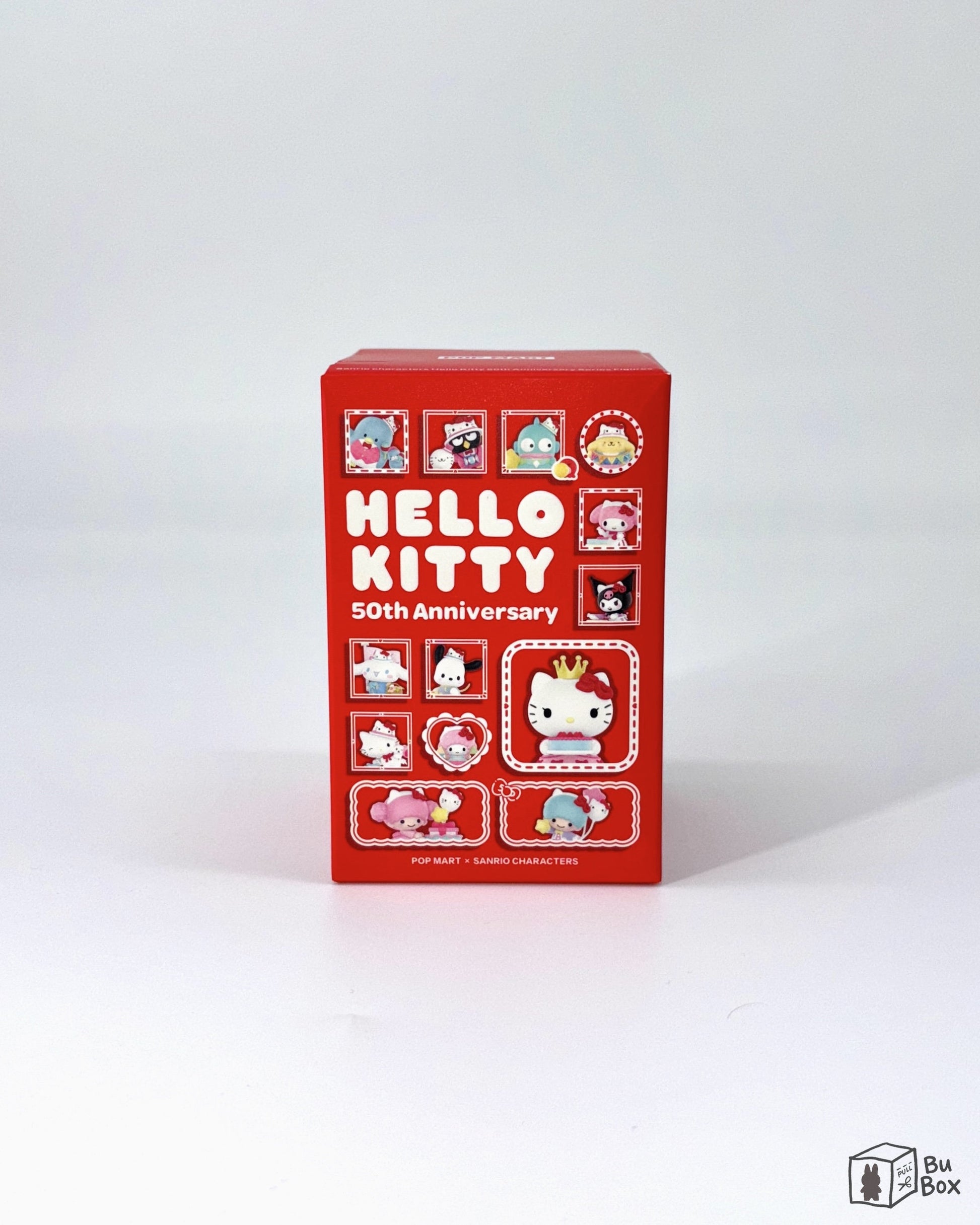 Sanrio characters Hello Kitty 50th Anniversary Series Figure Single Box (1 Blind Box) featuring a collectible Hello Kitty figure from the 50th Anniversary series, perfect for Hello Kitty fans and collectors celebrating the iconic character's milestone.