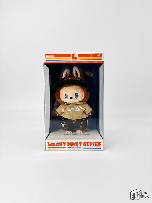 Labubu THE MONSTERS Wacky Mart Series Vinyl Plush Hanging Card featuring a playful vinyl plush design with vibrant colors, perfect for collectors and hanging as a decorative accessory