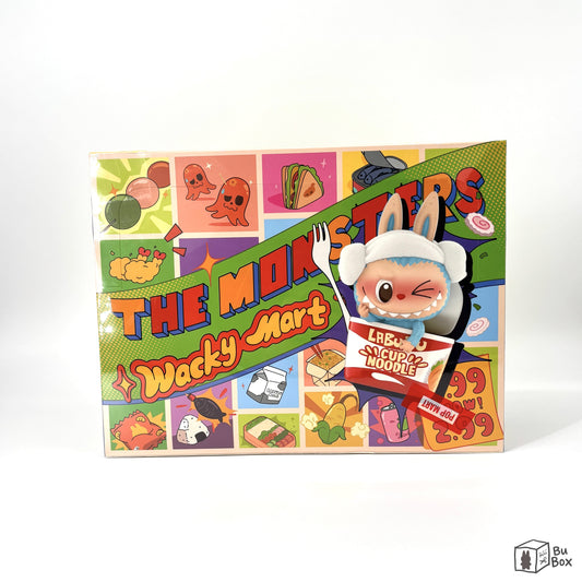 Pop Mart, Labubu, The Monsters, Wacky Mart Series, vinyl figure, sealed case, collectible toy, convenience store, theme, quirky design, figure, wacky mart. blind box