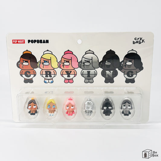 Pop Mart, POP BEAN, CRYBABY, Baby Born Series, collectible figures, blind box set, plush toy, miniature characters