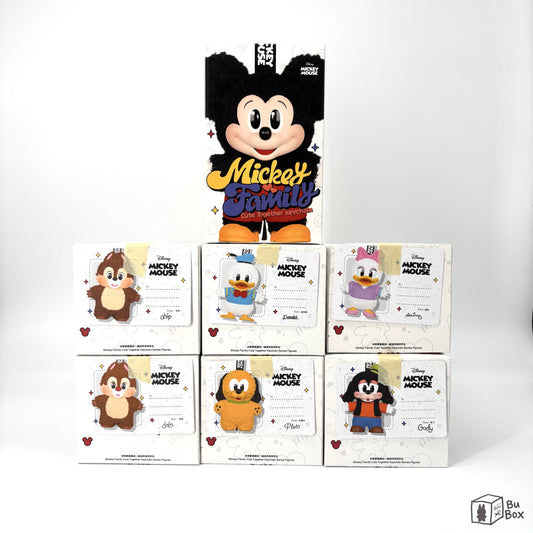 Mickey Family Cute Together Keychain Series Figures Opened Box