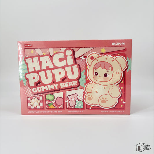 Pop Mart, Hacipupu, Gummy Bear Series, vinyl plush pendant, blind box, sealed case, collectible toy, pendant