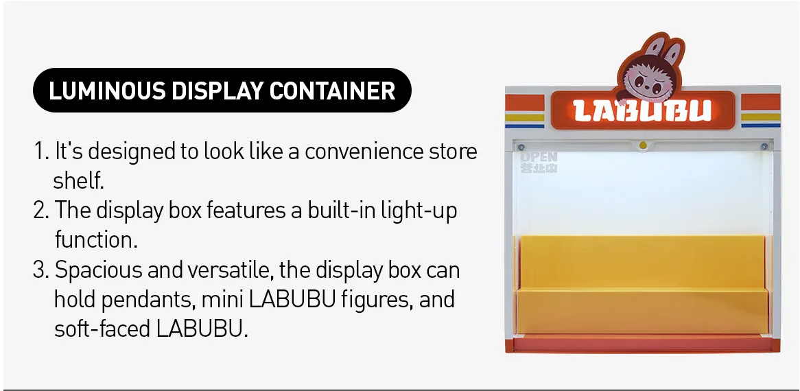 THE MONSTERS Labubu  Wacky Mart Series-Display Container