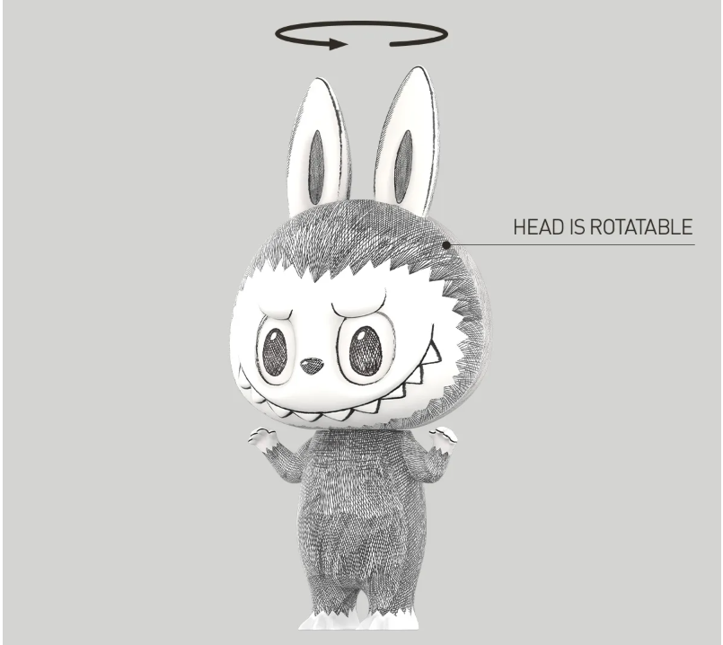 MEGA LABUBU 400% Sketch