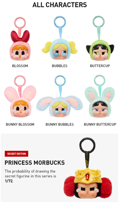 CRYBABY × Powerpuff Girls Series-Vinyl Face Plush Sealed Case (6 Blind Box)